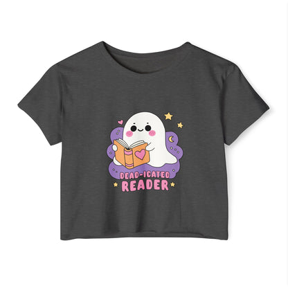 Dead-icated Reader Ghost Crop Top