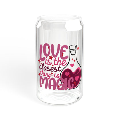 Love is the Closest Thing to Magic Sipper Glass, 16oz