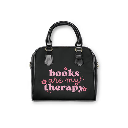 Books Are My Therapy Shoulder Handbag