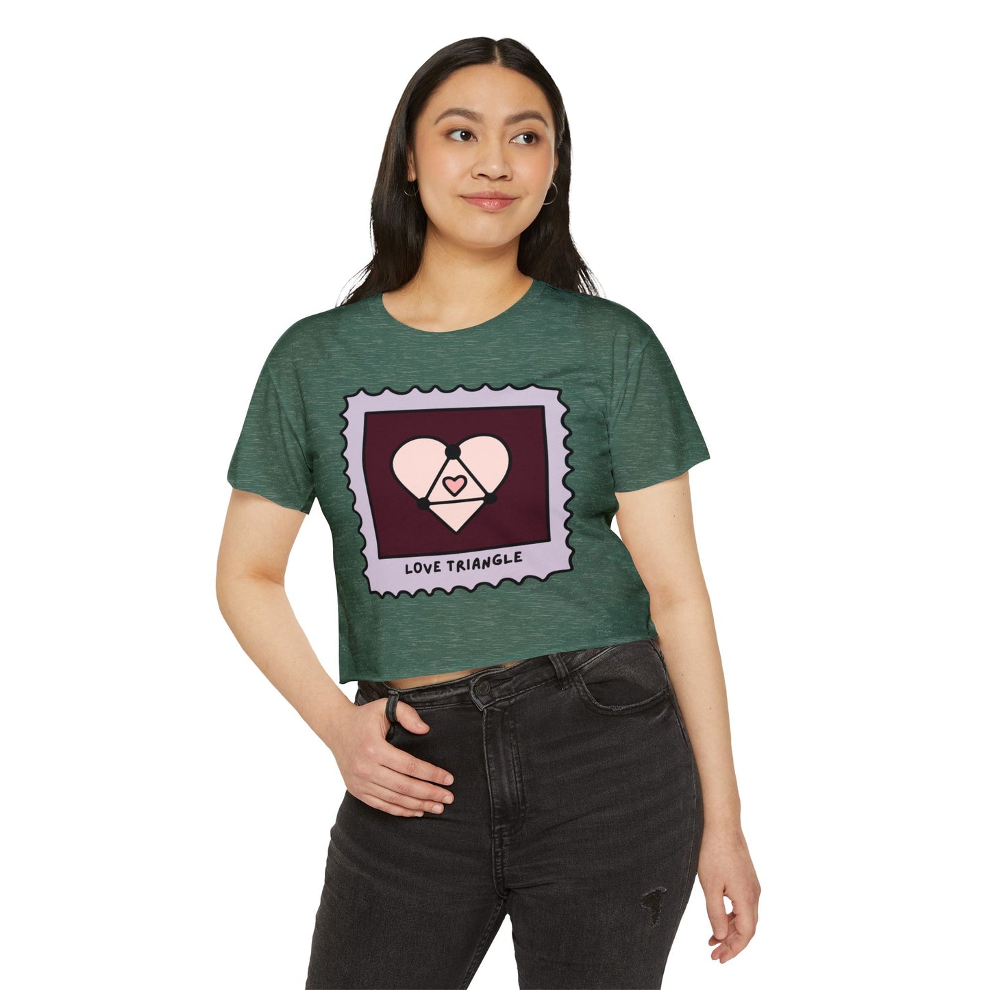 Love Triangle Crop Top