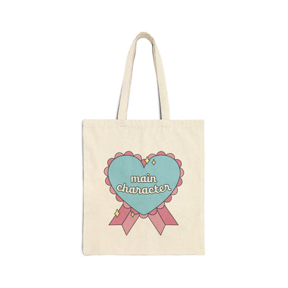 Main Character Canvas Tote Bag