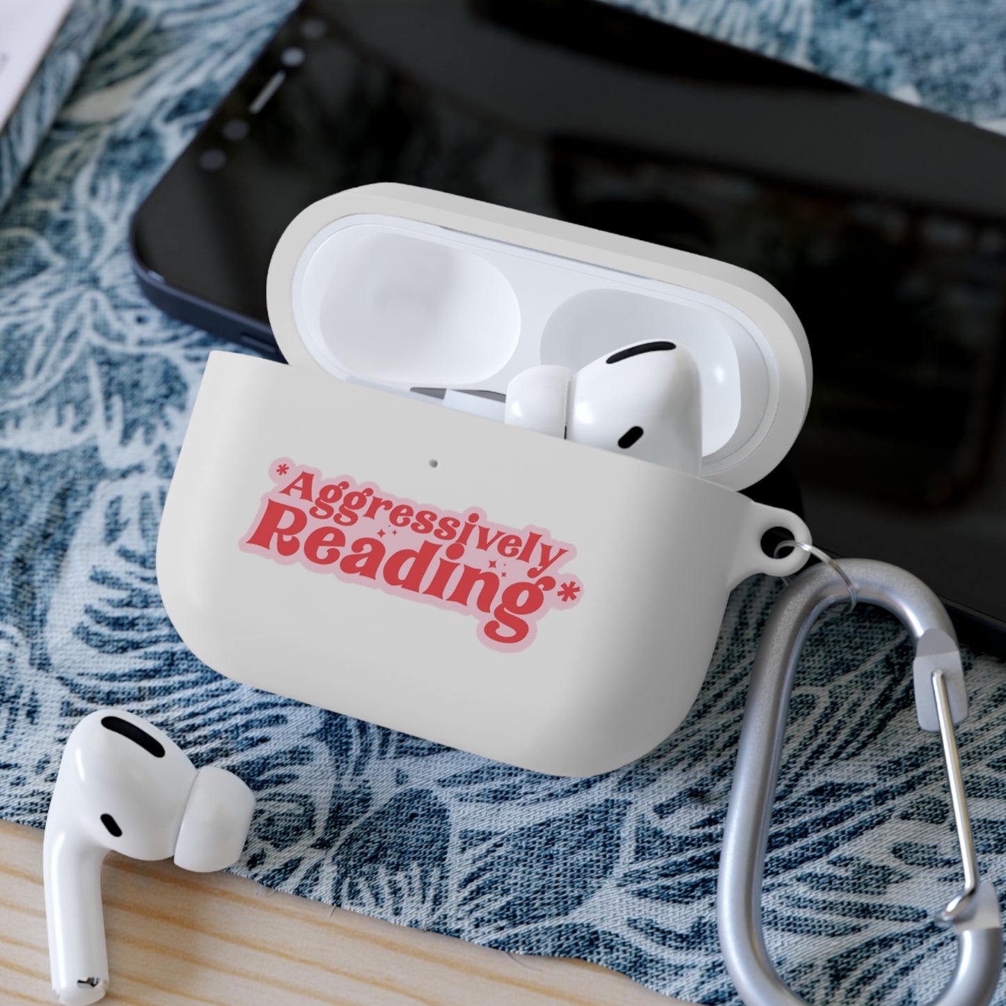 Aggressively Reading AirPods Case Cover