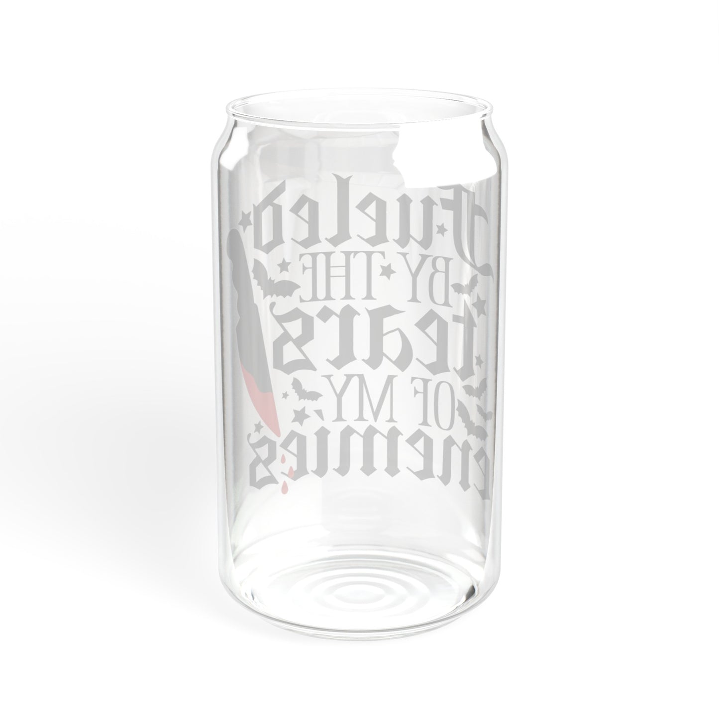 Fueled by the Tears of my Enemies Sipper Glass, 16oz