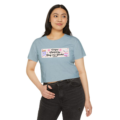 Buy Me Books Instead Crop Top