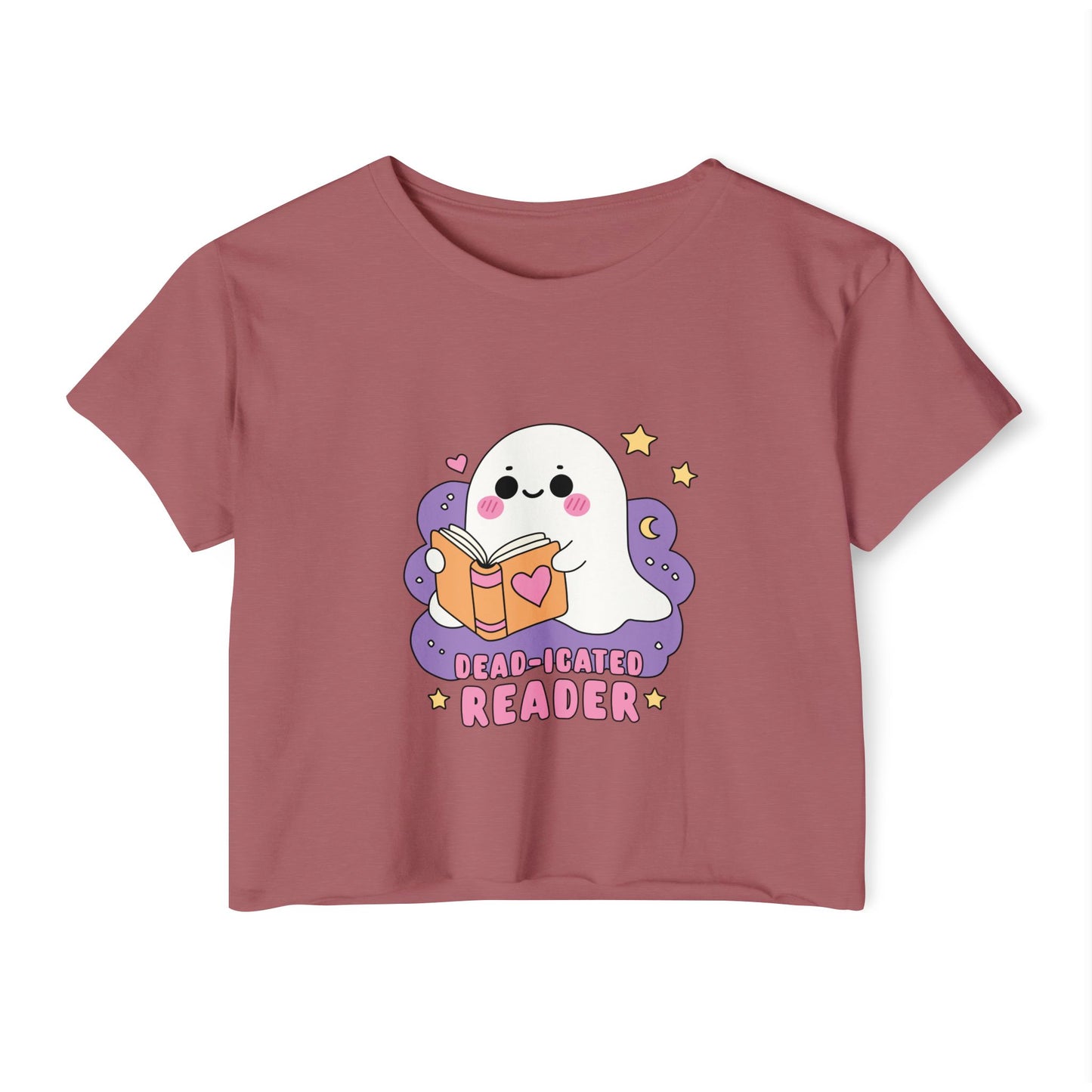 Dead-icated Reader Ghost Crop Top