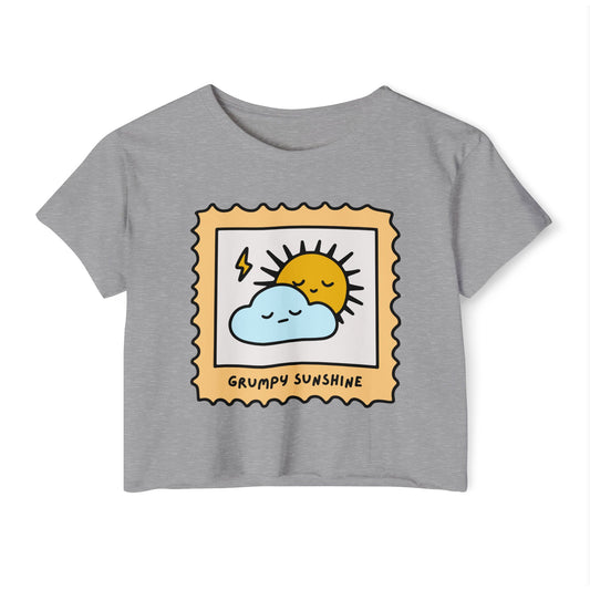 Grumpy Sunshine Crop Top