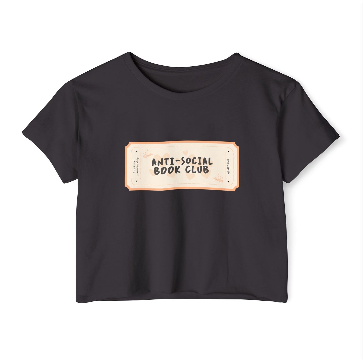 Anti-Social Book Club Crop Top