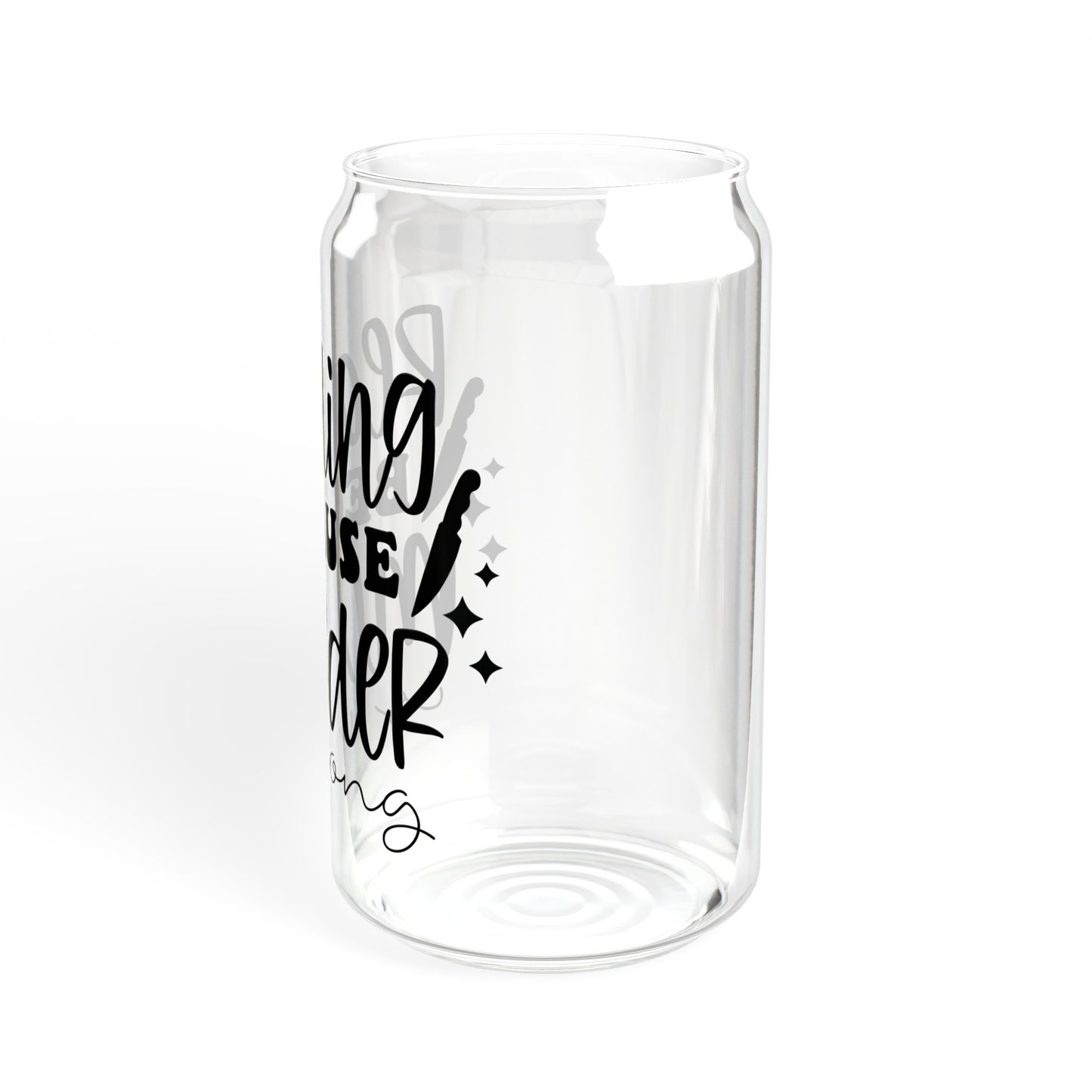 Reading Because Murder is Wrong Sipper Glass, 16oz