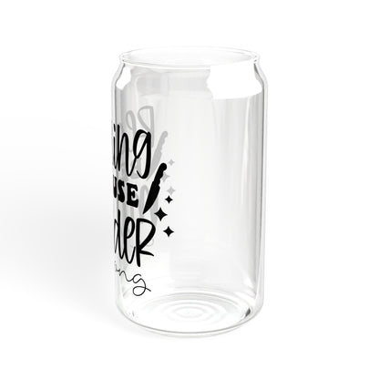 Reading Because Murder is Wrong Sipper Glass, 16oz