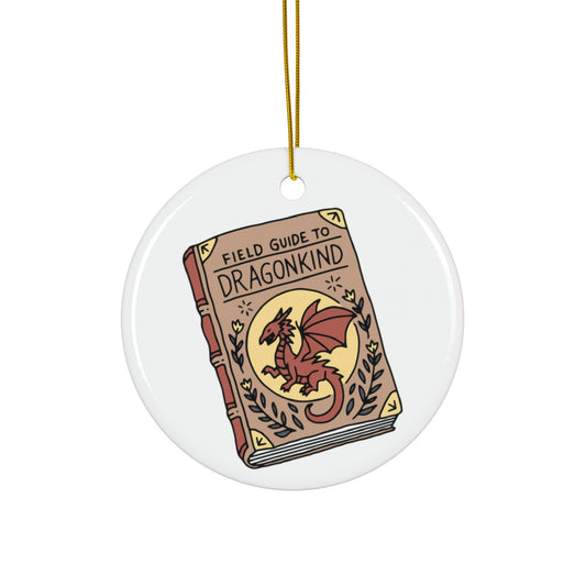 Field Guide to Dragonkind Ceramic Ornament