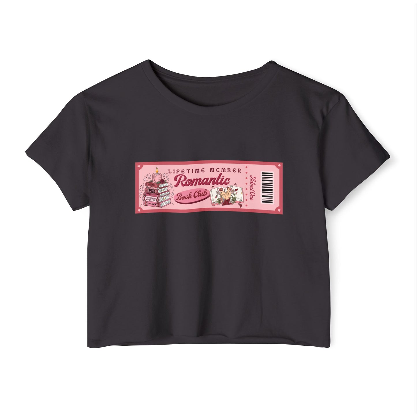 Romantic Book Club Membership Crop Top