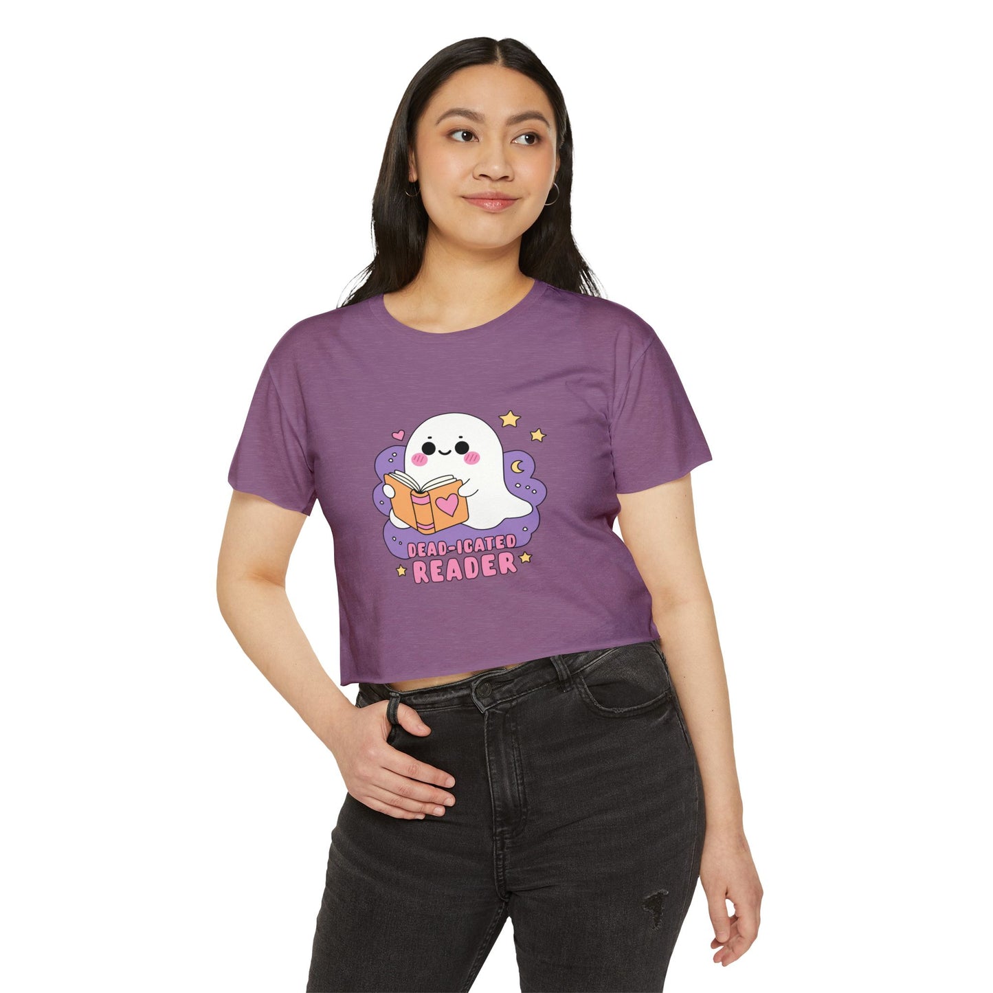 Dead-icated Reader Ghost Crop Top