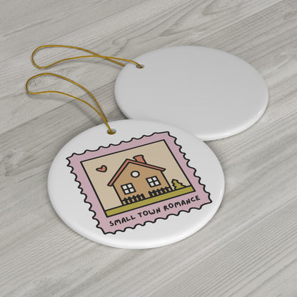 Small Town Romance Ceramic Ornament