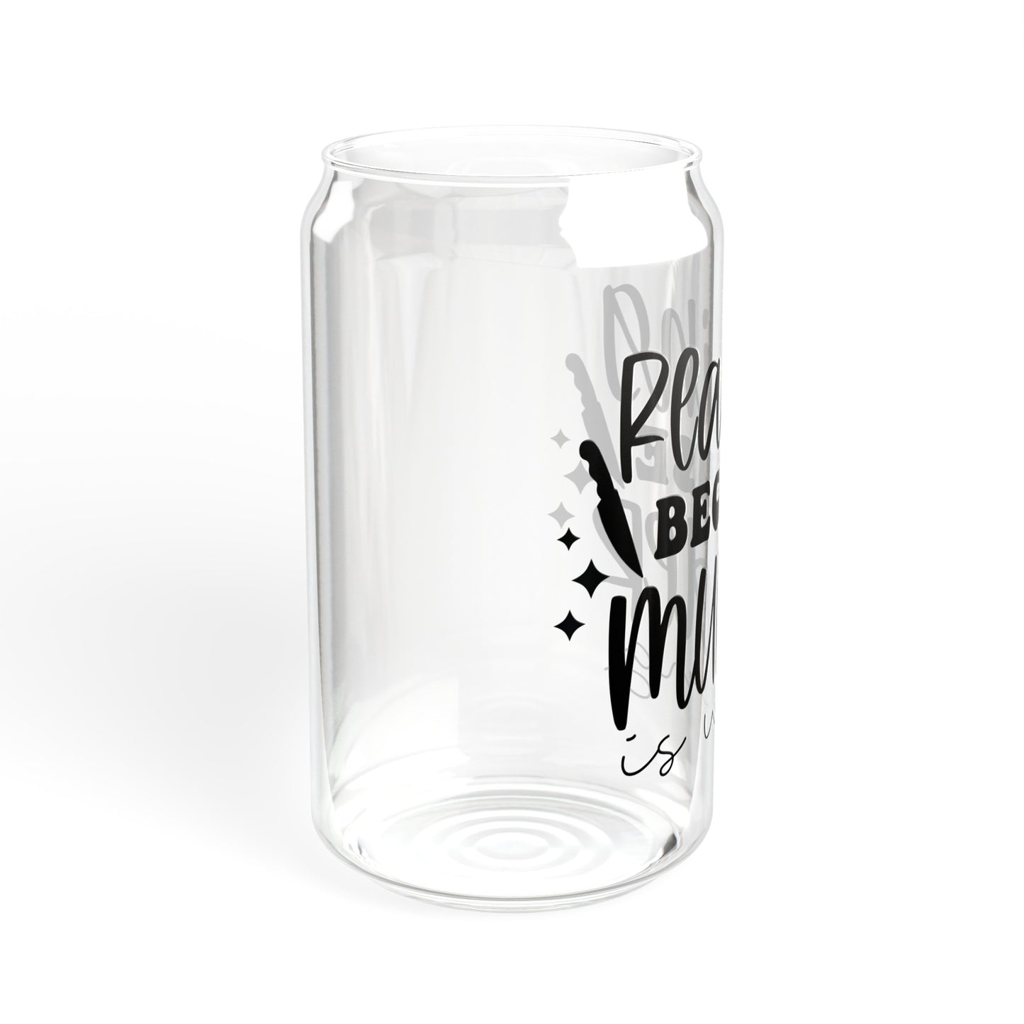 Reading Because Murder is Wrong Sipper Glass, 16oz