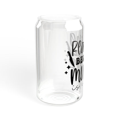 Reading Because Murder is Wrong Sipper Glass, 16oz