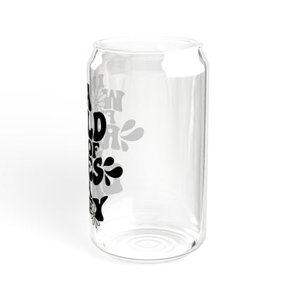 In a World Full of Roses, Be a Daisy Sipper Glass, 16oz