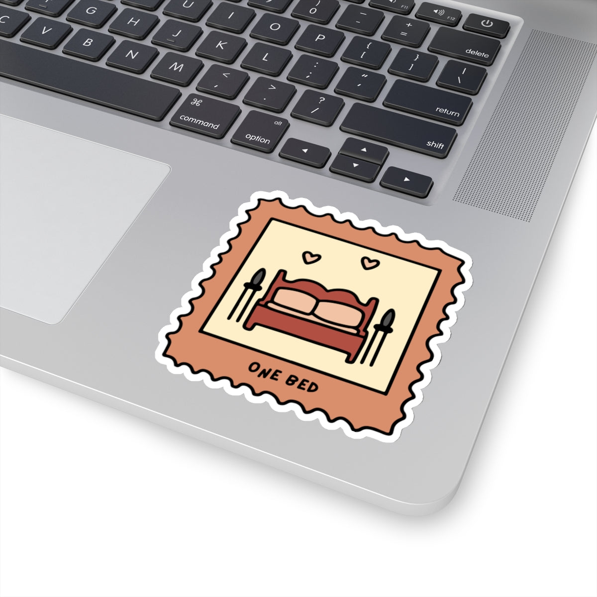 One Bed Book Trope Sticker