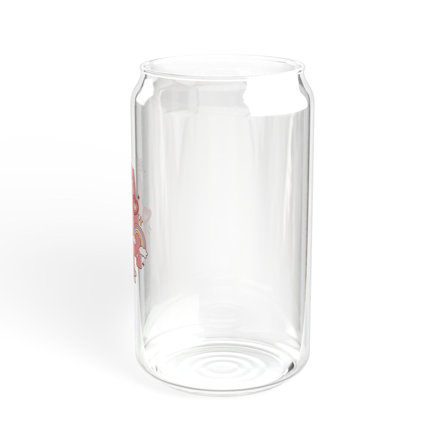 Caution: Falling in Love Zone Ahead Sipper Glass, 16oz