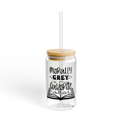 Morally Grey is My Favorite Color Sipper Glass, 16oz