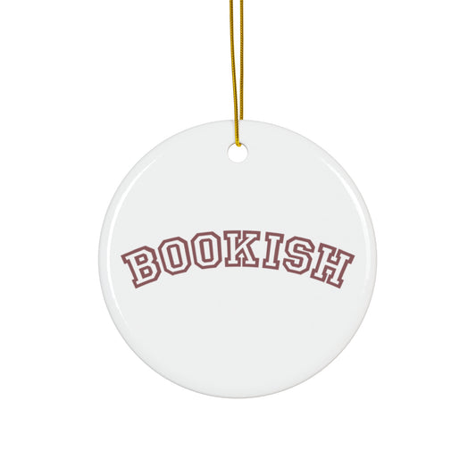 Bookish Ceramic Ornament