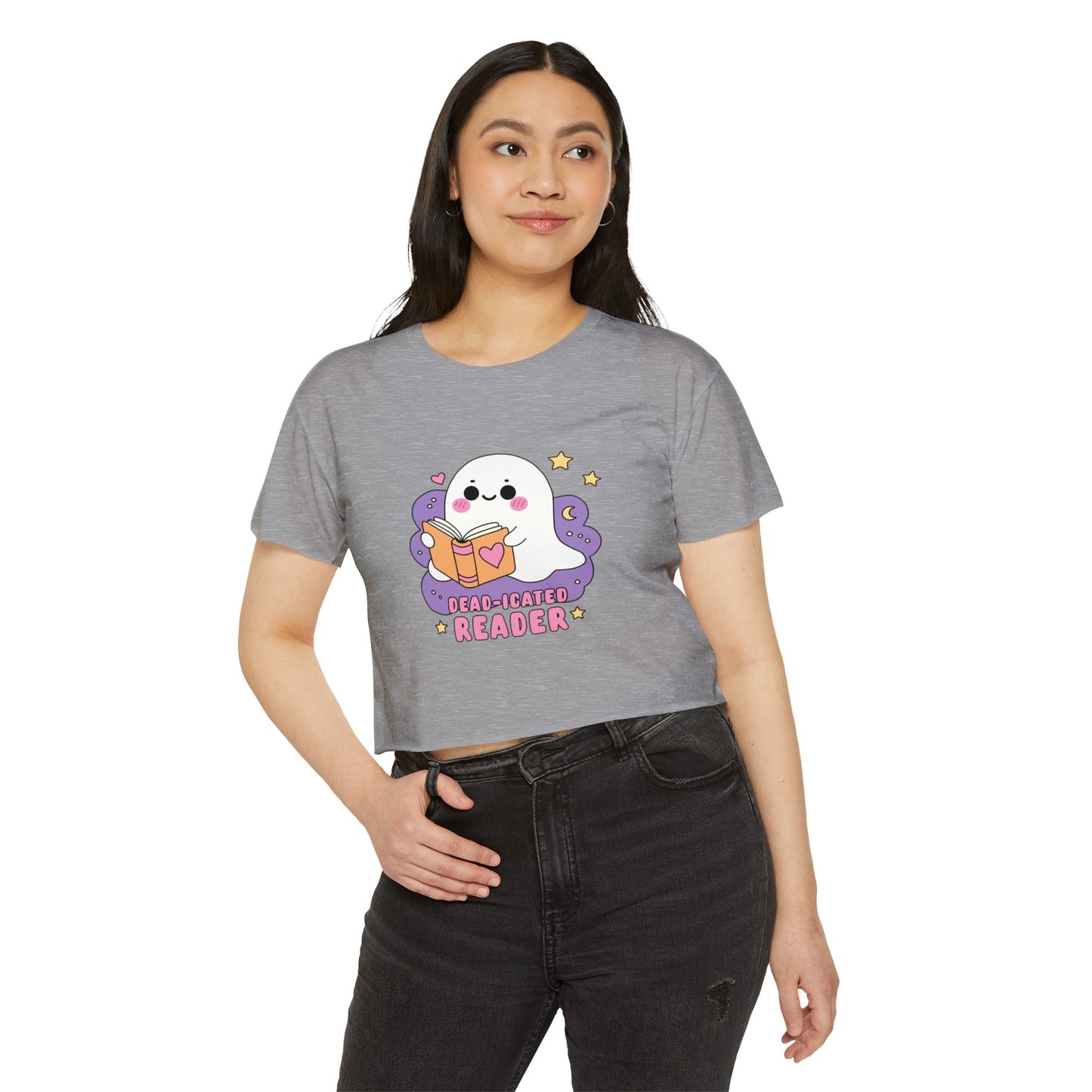 Dead-icated Reader Ghost Crop Top