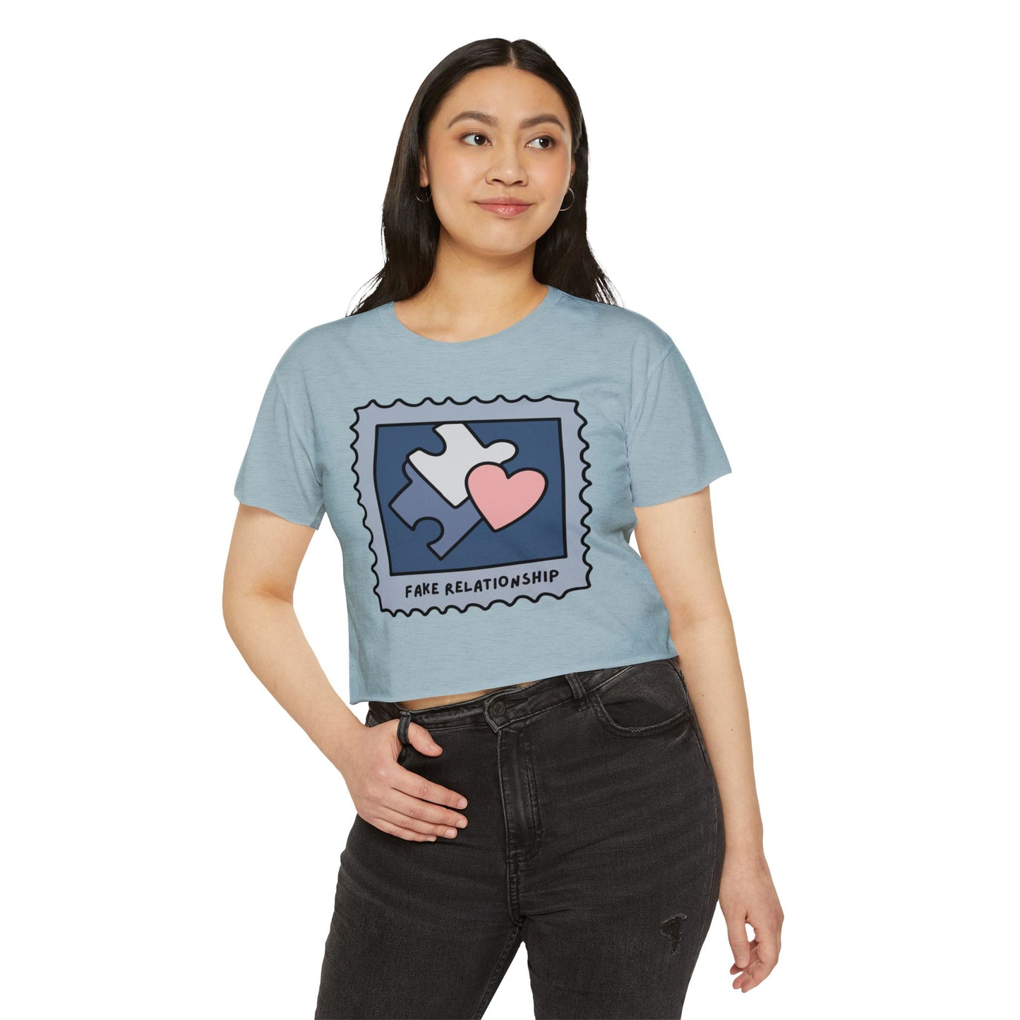 Fake Relationship Crop Top