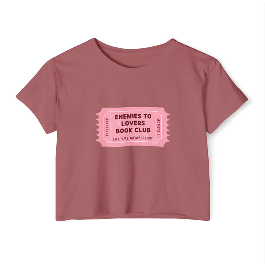 Enemies to Lovers Book Club Crop Top