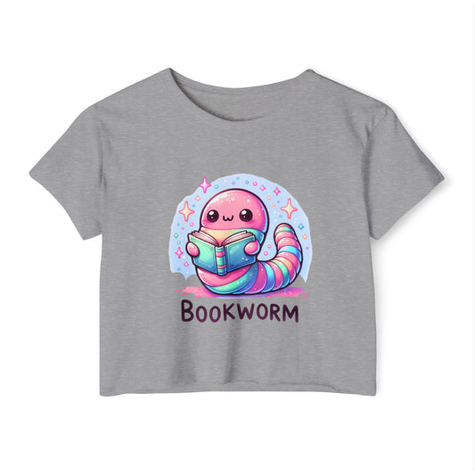 Kawaii Bookworm Crop Top