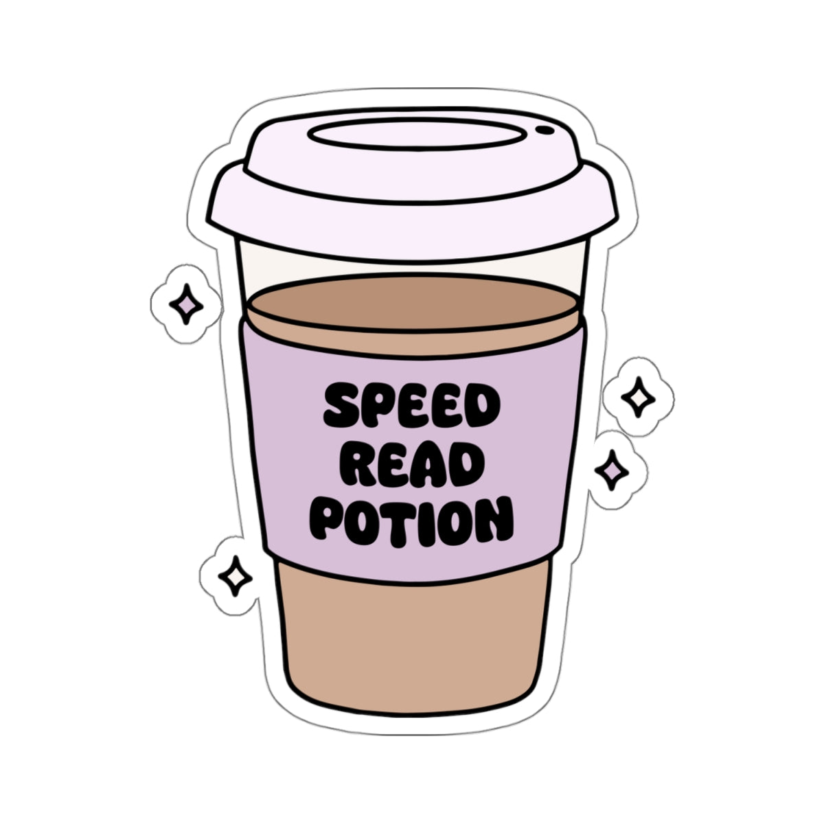 Speed Read Potion Coffee Sticker