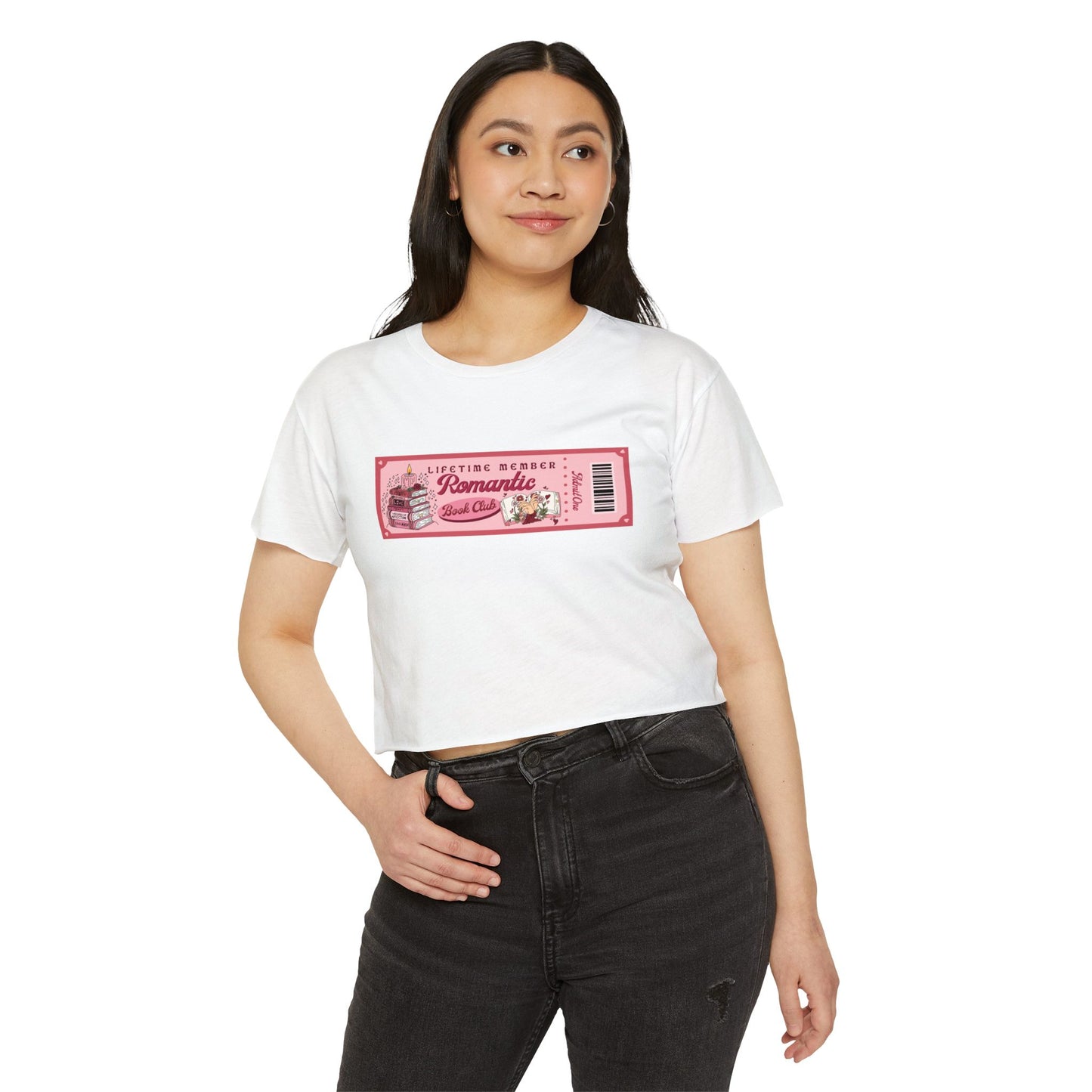 Romantic Book Club Membership Crop Top