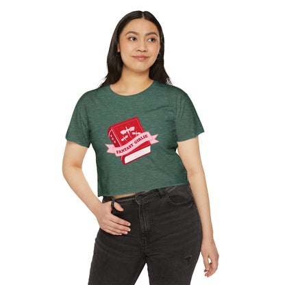 Fantasy Book Girlie Crop Top