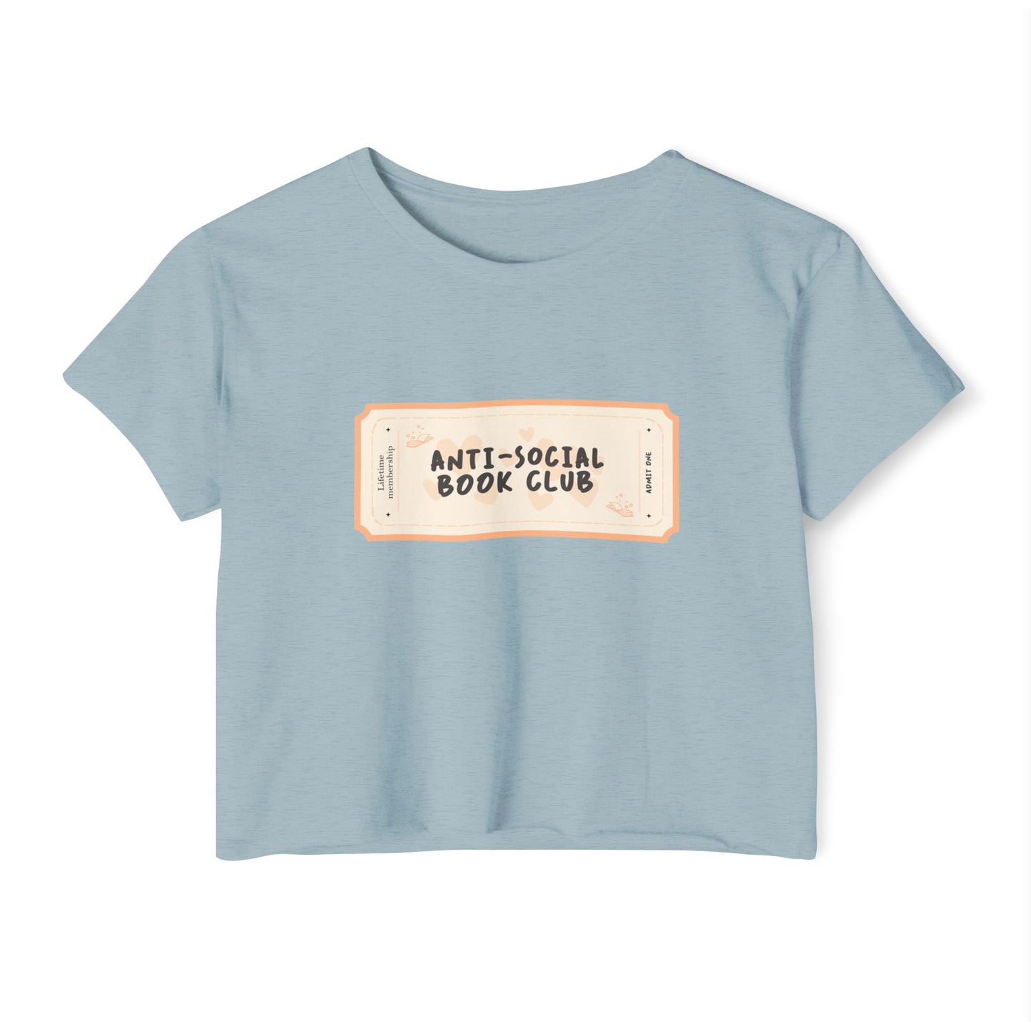 Anti-Social Book Club Crop Top