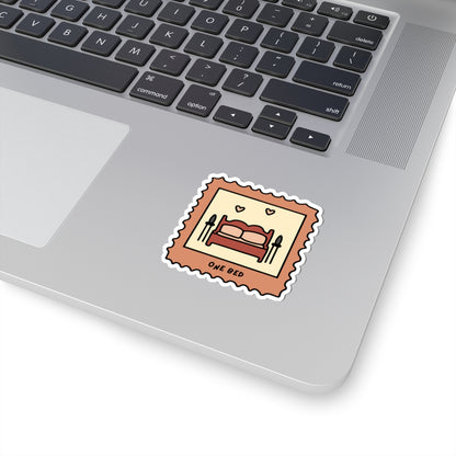 One Bed Book Trope Sticker