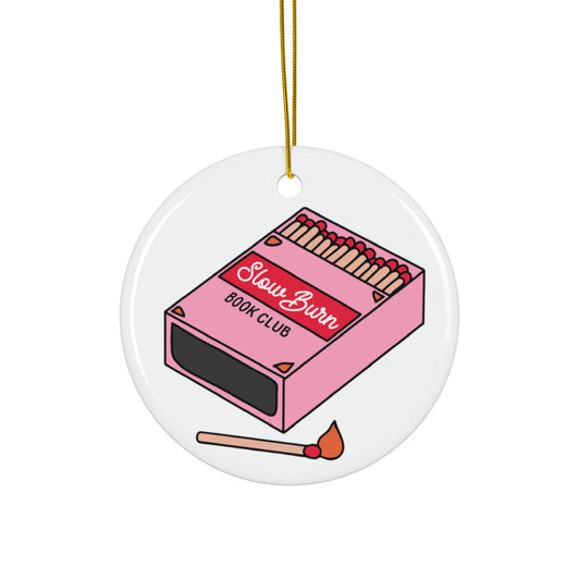 Slow Burn Book Club Ceramic Ornament