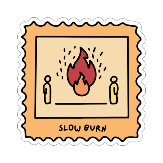 Slow Burn Book Trope Sticker