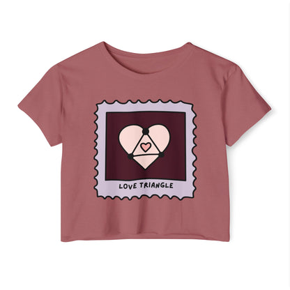 Love Triangle Crop Top