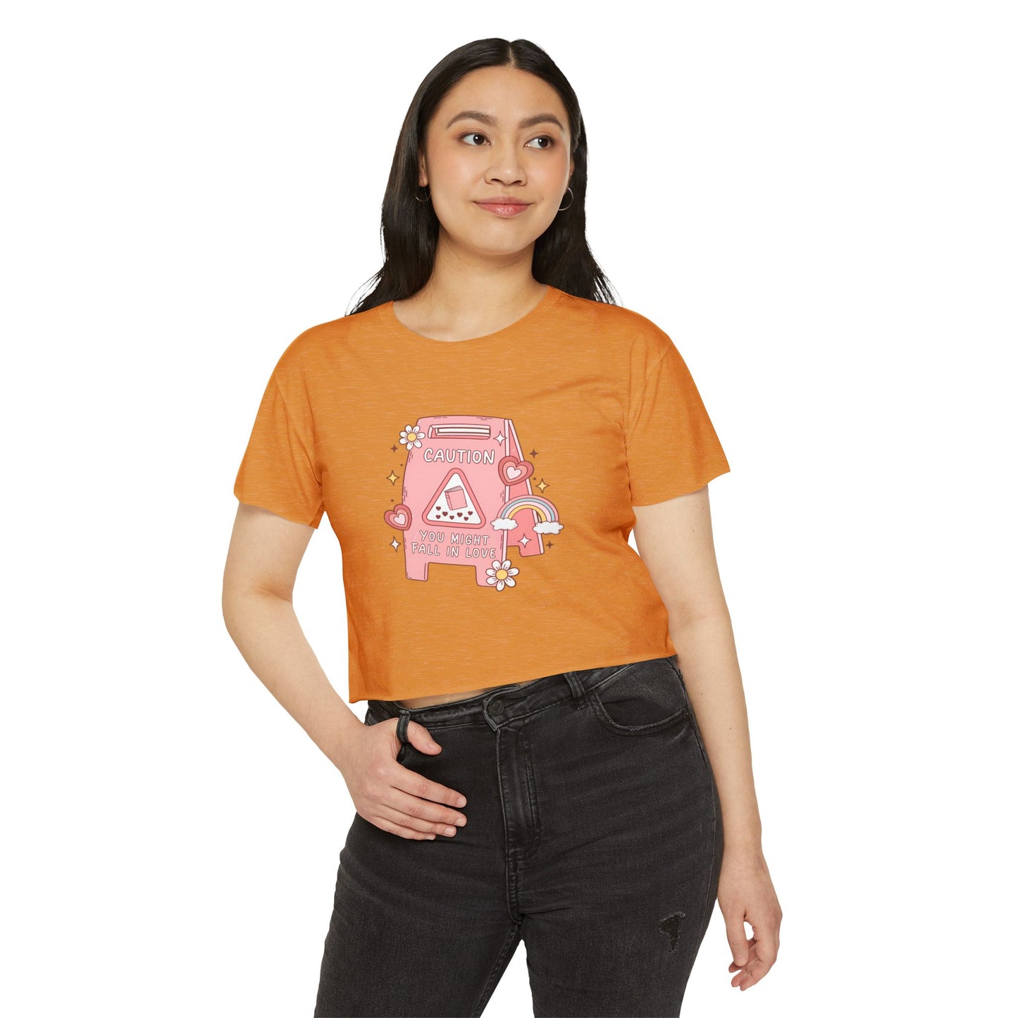 Caution You Might Fall in Love Crop Top