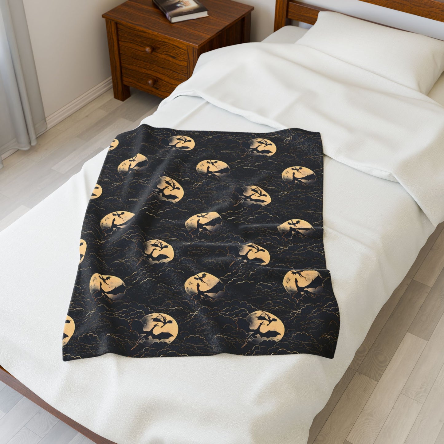 Flying Dragon Velveteen Plush Blanket