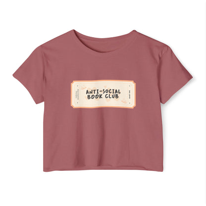 Anti-Social Book Club Crop Top