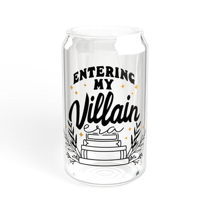 Entering My Villain Era Sipper Glass, 16oz