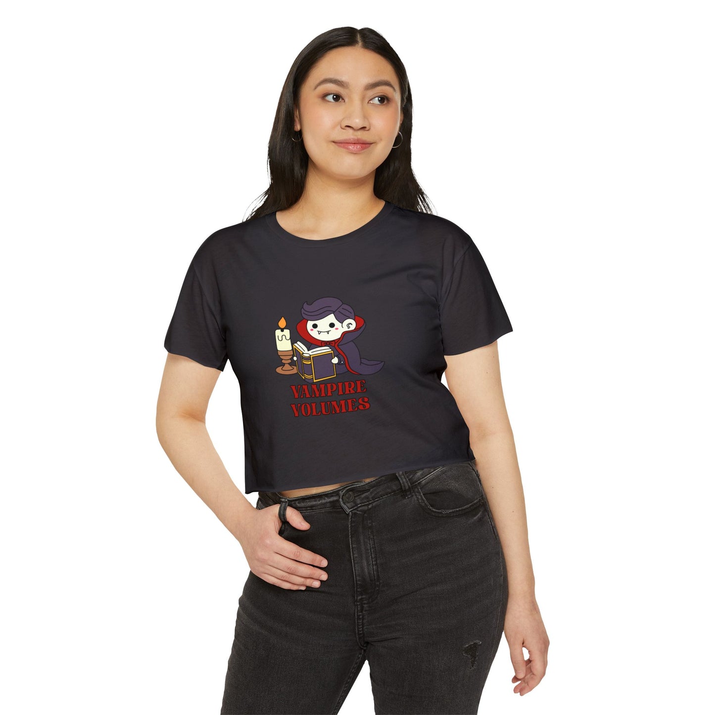 Cartoon Vampire Volumes Crop Top