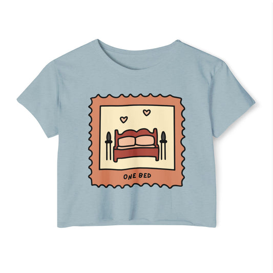 One Bed Book Trope Crop Top