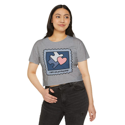 Fake Relationship Crop Top