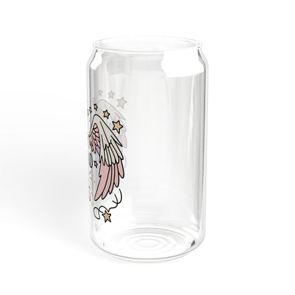 My Book Boyfriend Has Wings Sipper Glass, 16oz