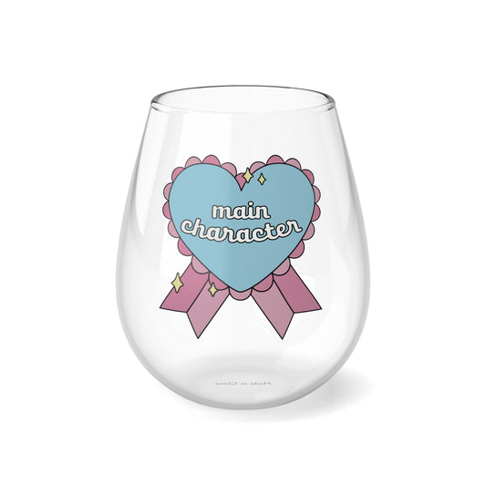 Main Character Wine Glass