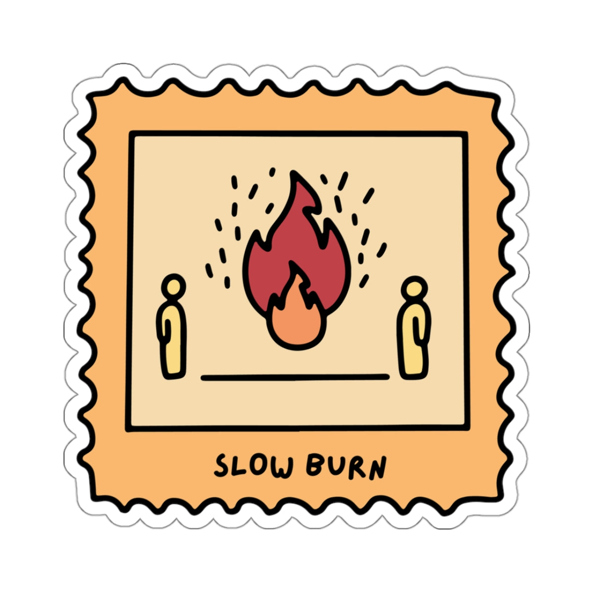 Slow Burn Book Trope Sticker