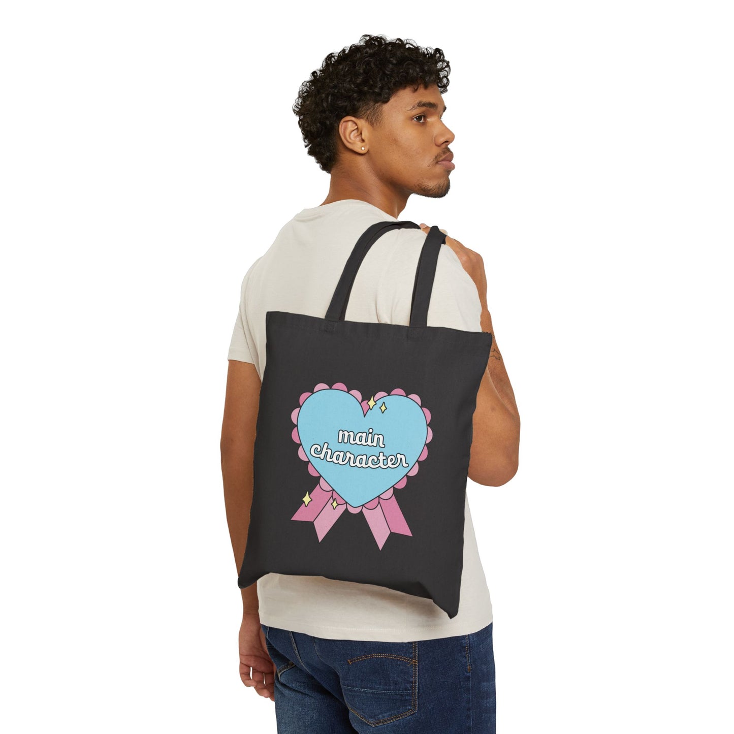 Main Character Canvas Tote Bag