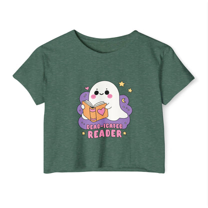 Dead-icated Reader Ghost Crop Top