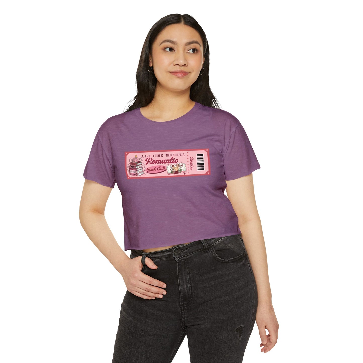 Romantic Book Club Membership Crop Top