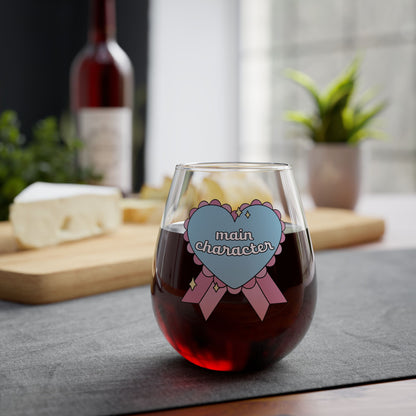 Main Character Wine Glass